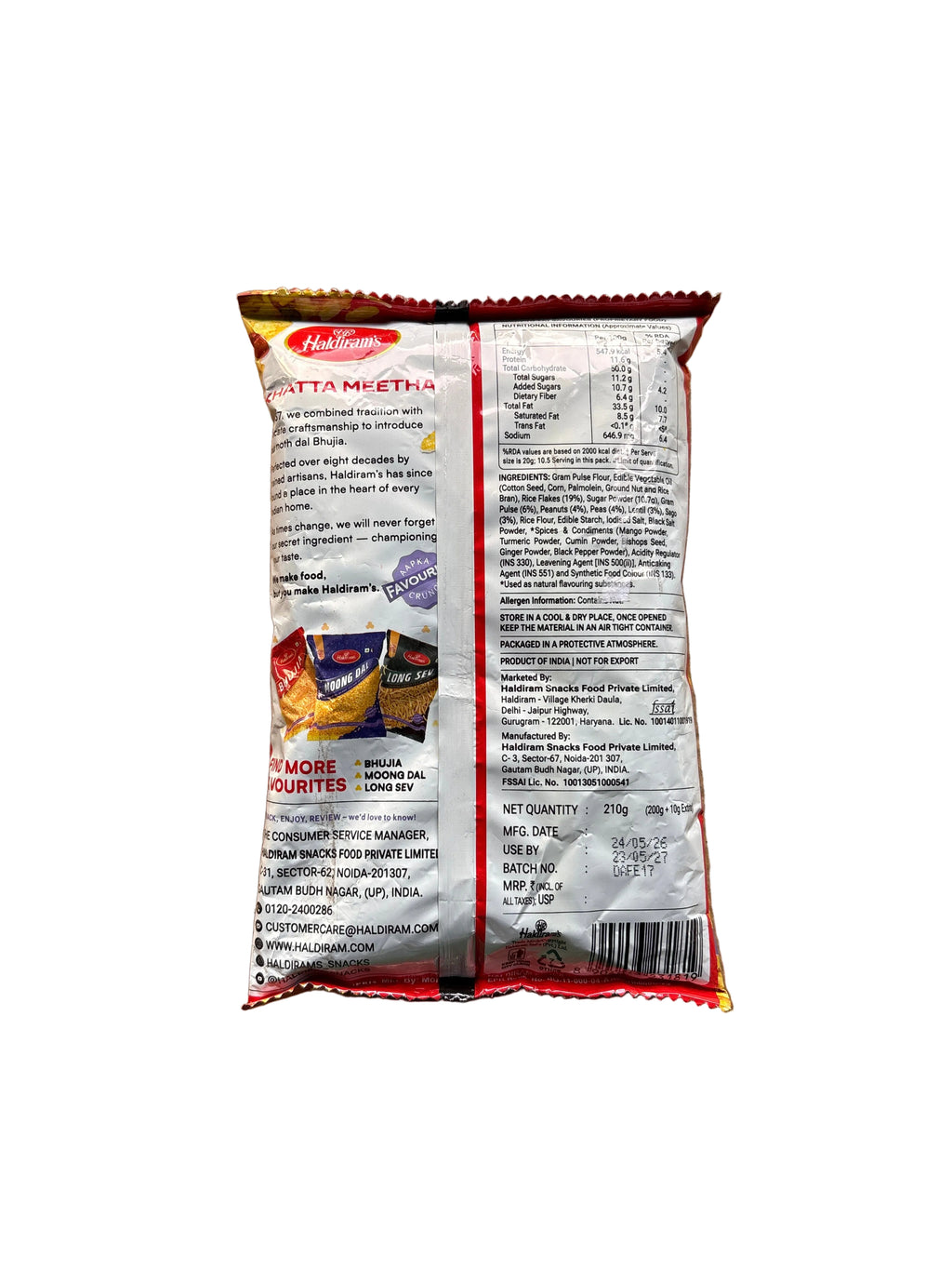 Haldirams Khatta Meetha 210g