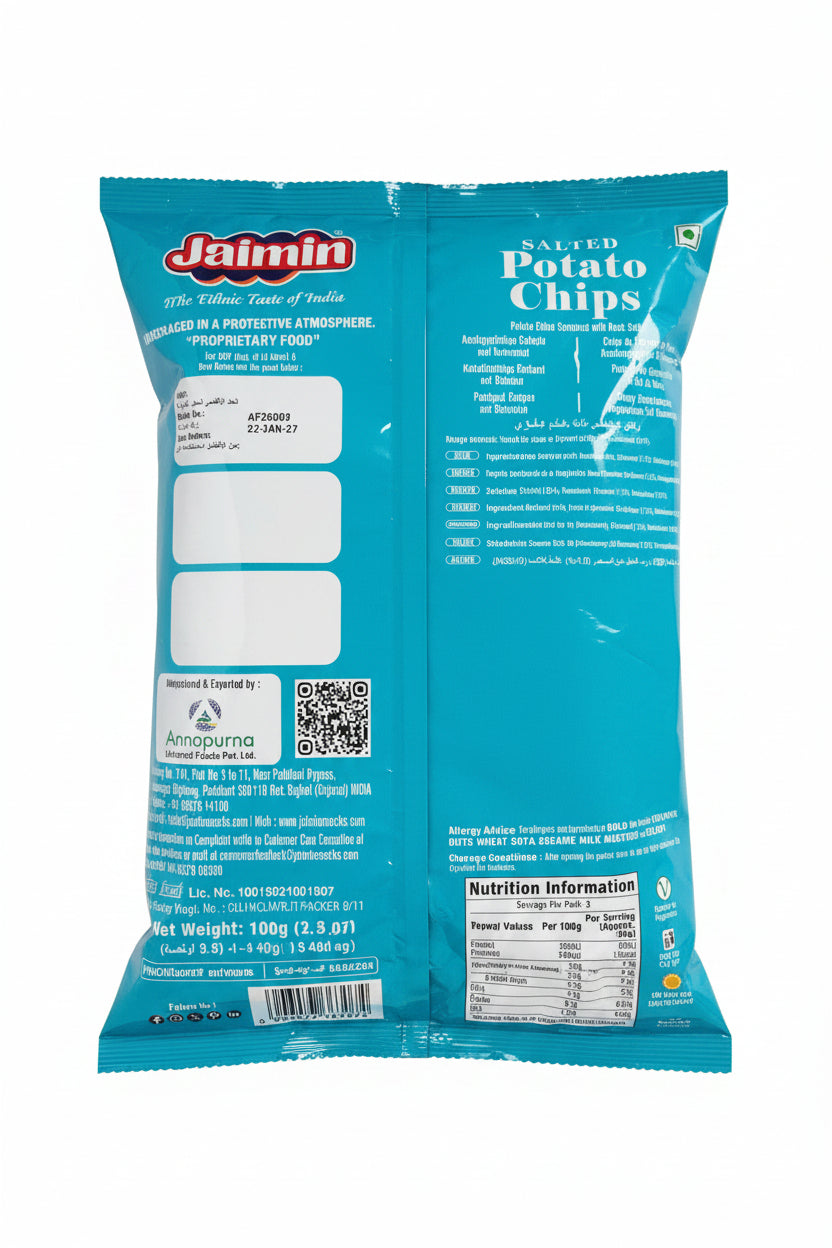 Jaimin Salted Potato Chips 100g Mix & Match Buy 1 Get 1 Free