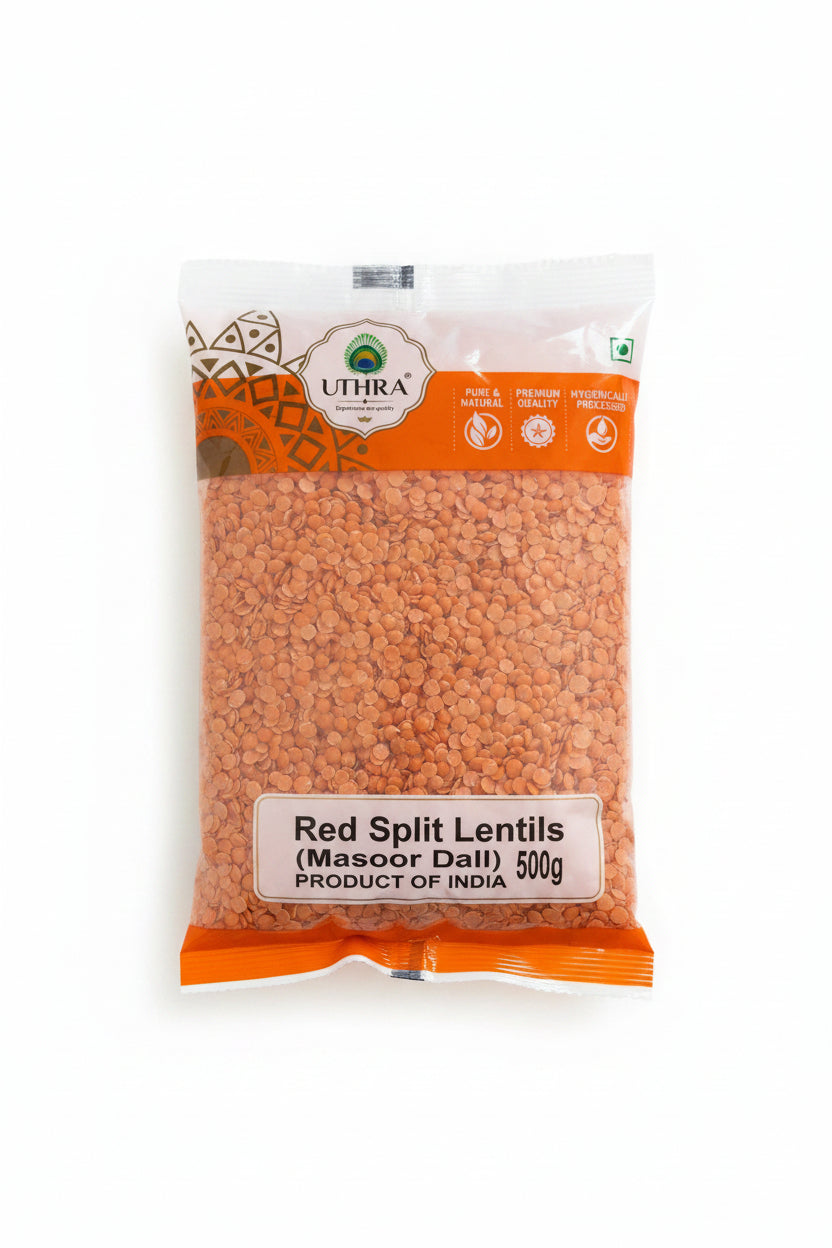 Uthra Lentils Red Split 500g