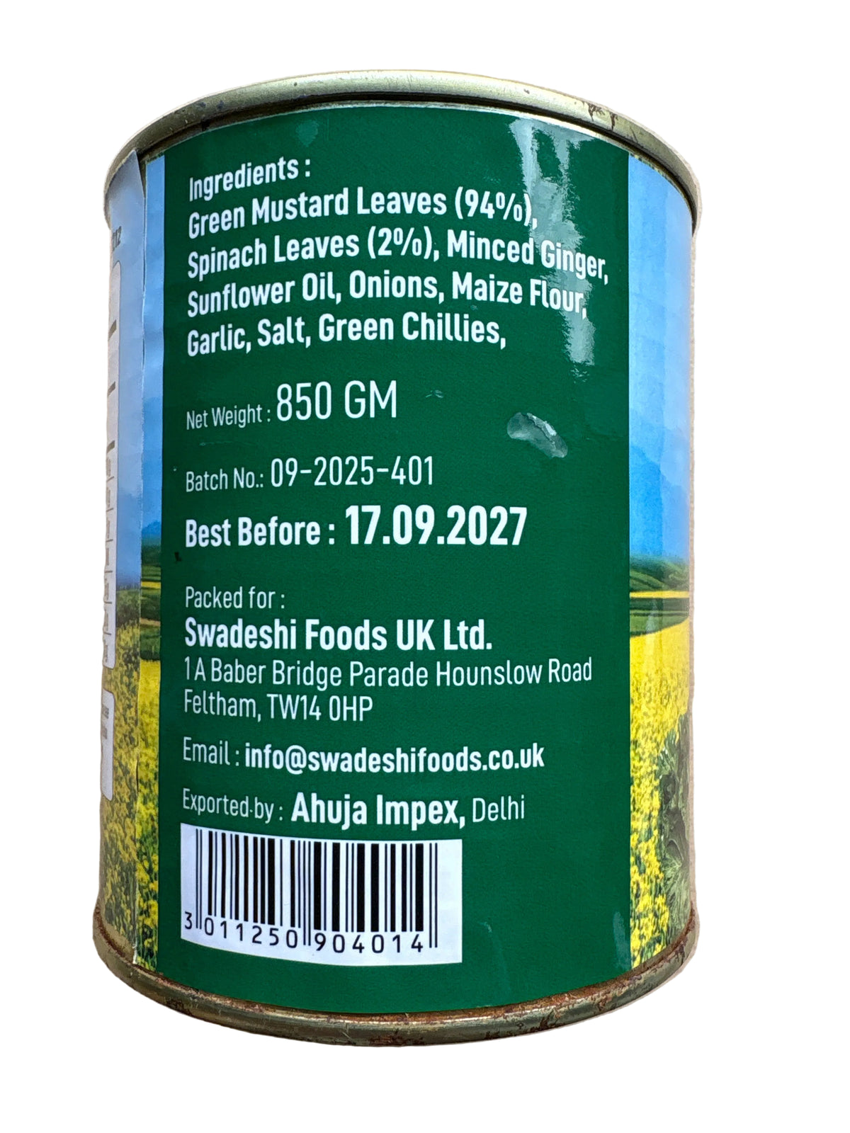 Food Factory Punjabi Saag 850g
