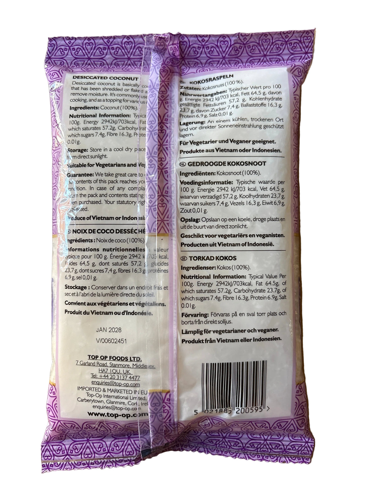 Top Op Medium Desiccated Coconut 200g