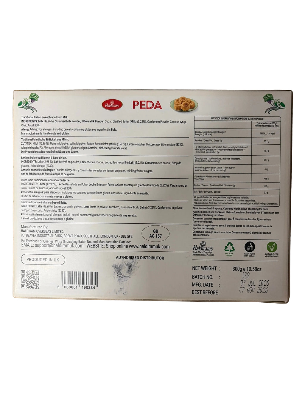 Haldirams Peda 300g