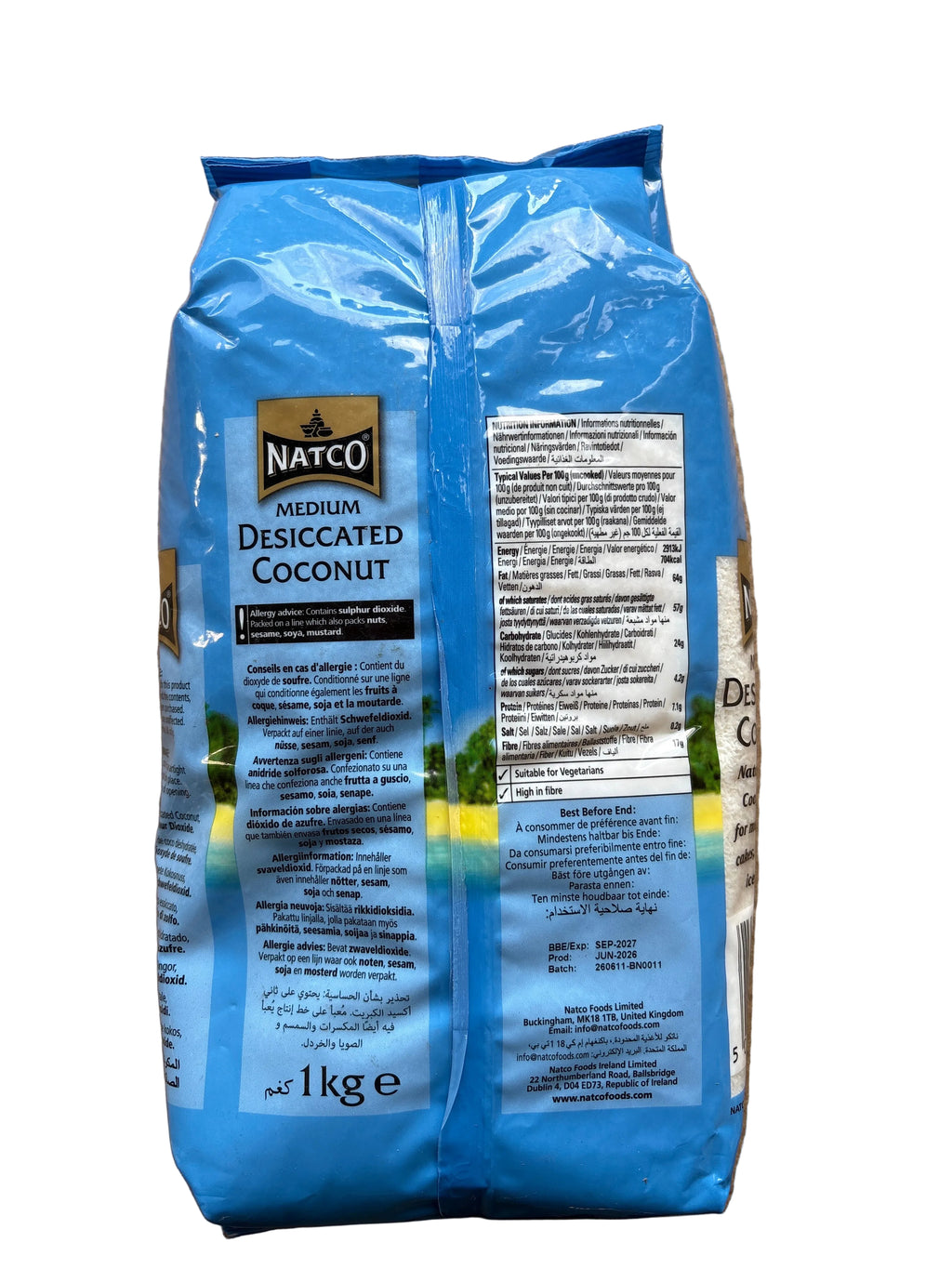 Natco Medium Desiccated Coconut 1kg