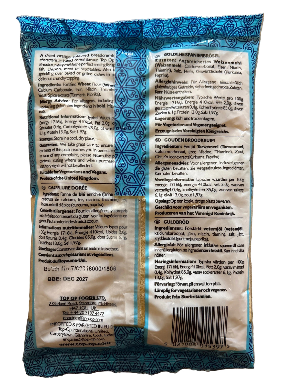 Top Op Golden Breadcrumbs 300g