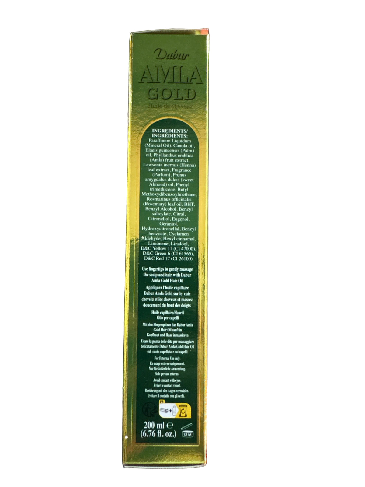 Dabur Amla Hair Oil Gold 200ml