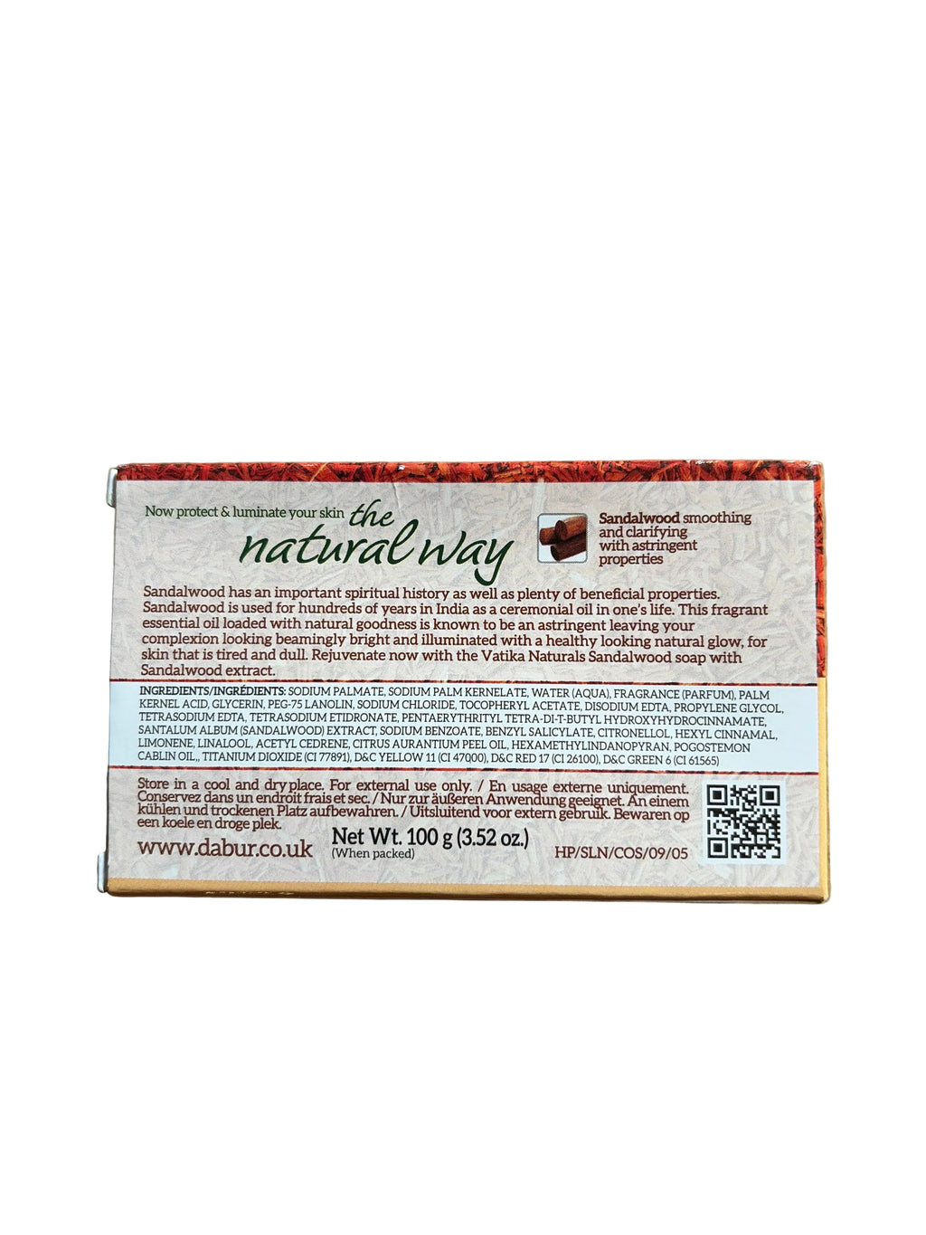 Dabur Vatika Sandalwood Soap 100g