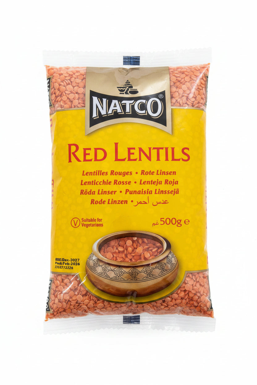 Natco Red Lentils Masoor Dal 500g