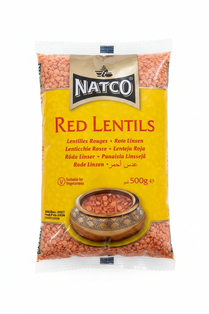 Natco Red Lentils Masoor Dal 500g