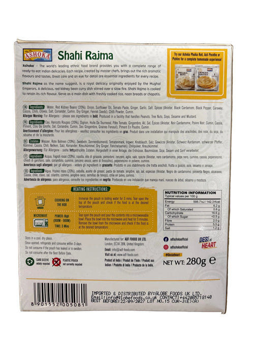 Ashoka Ready Meals Shahi Rajma 280g