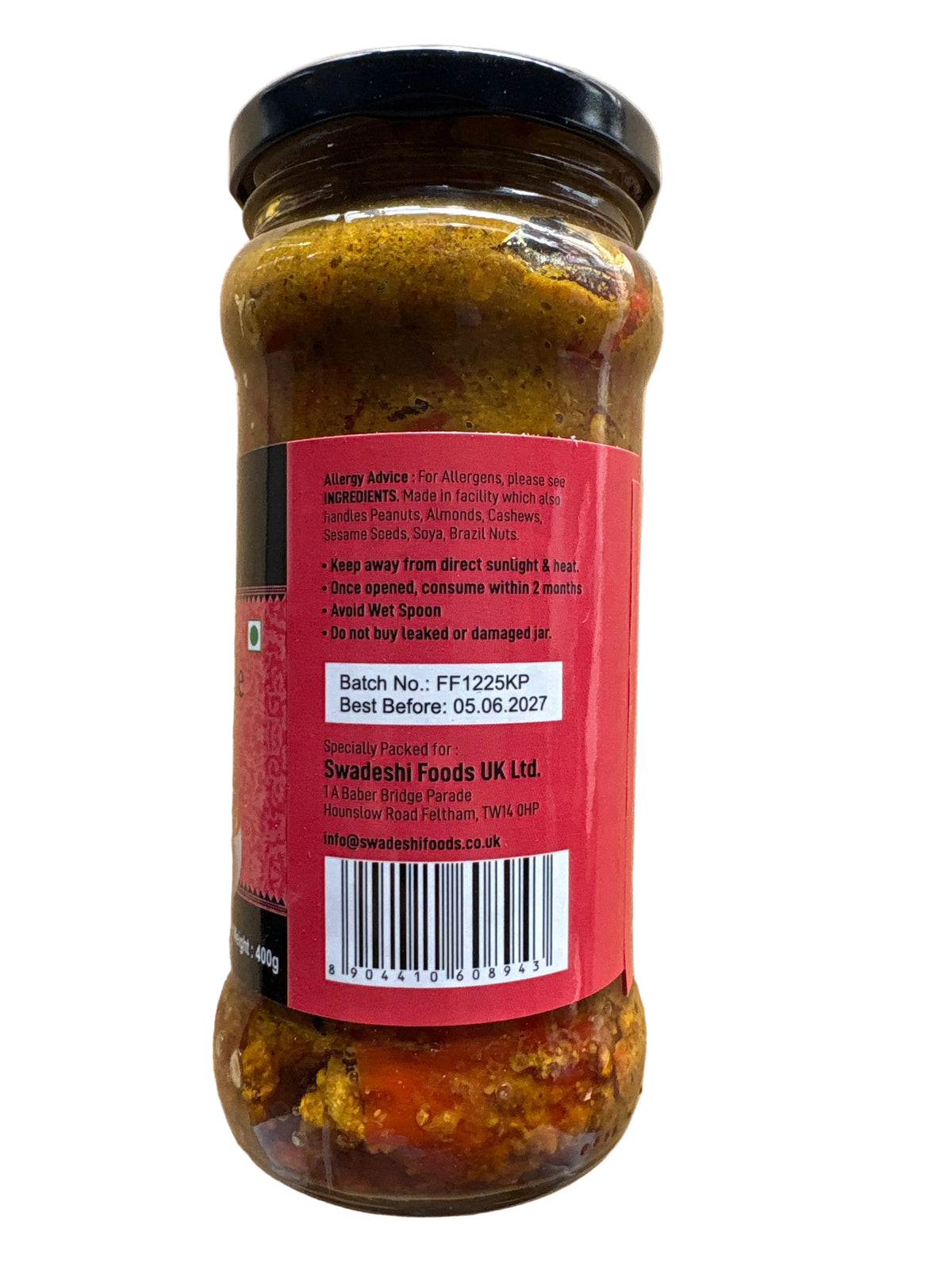 Food Factory Red Chilli Pickle 400g