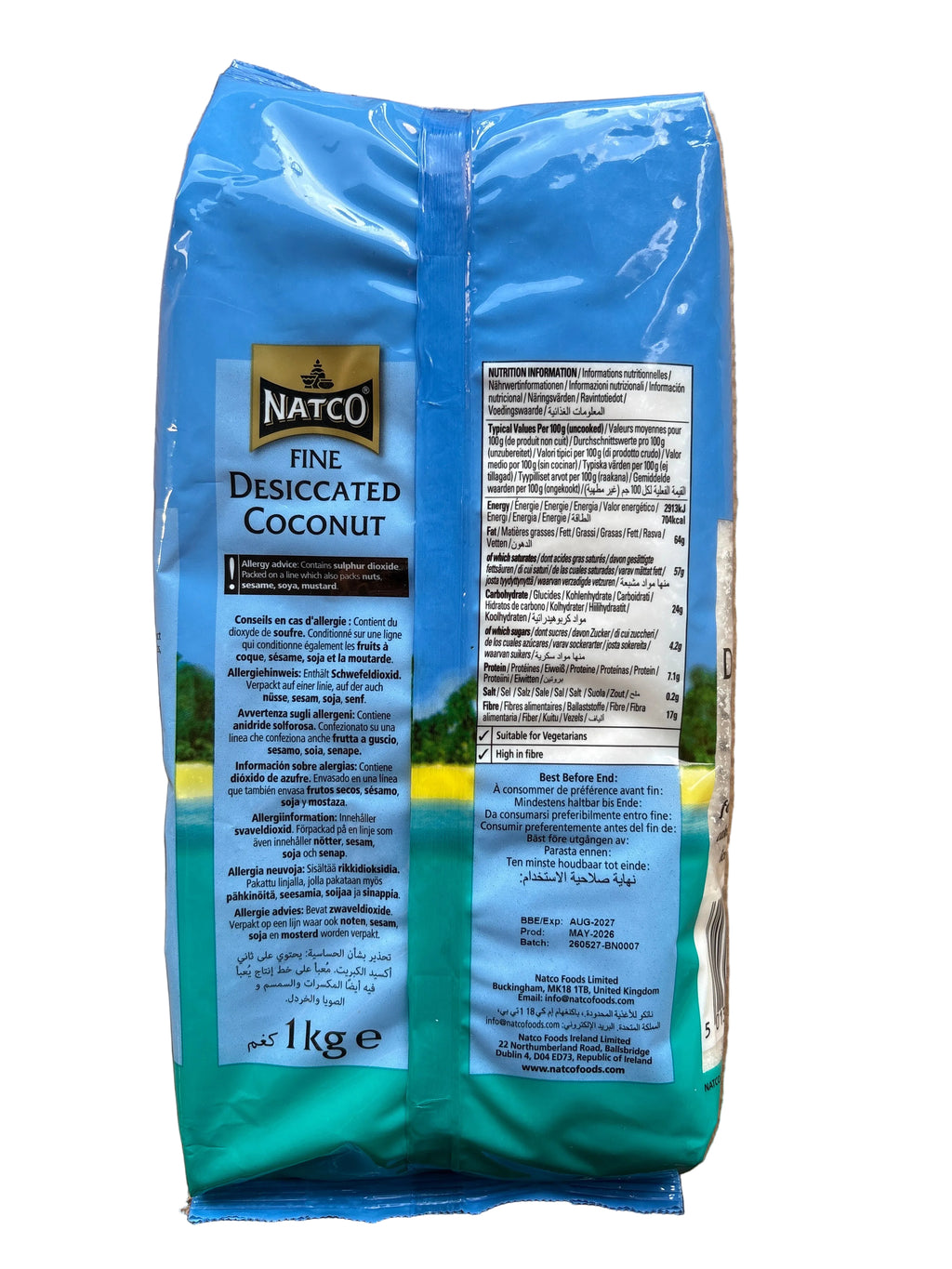 Natco Fine Desiccated Coconut 1kg