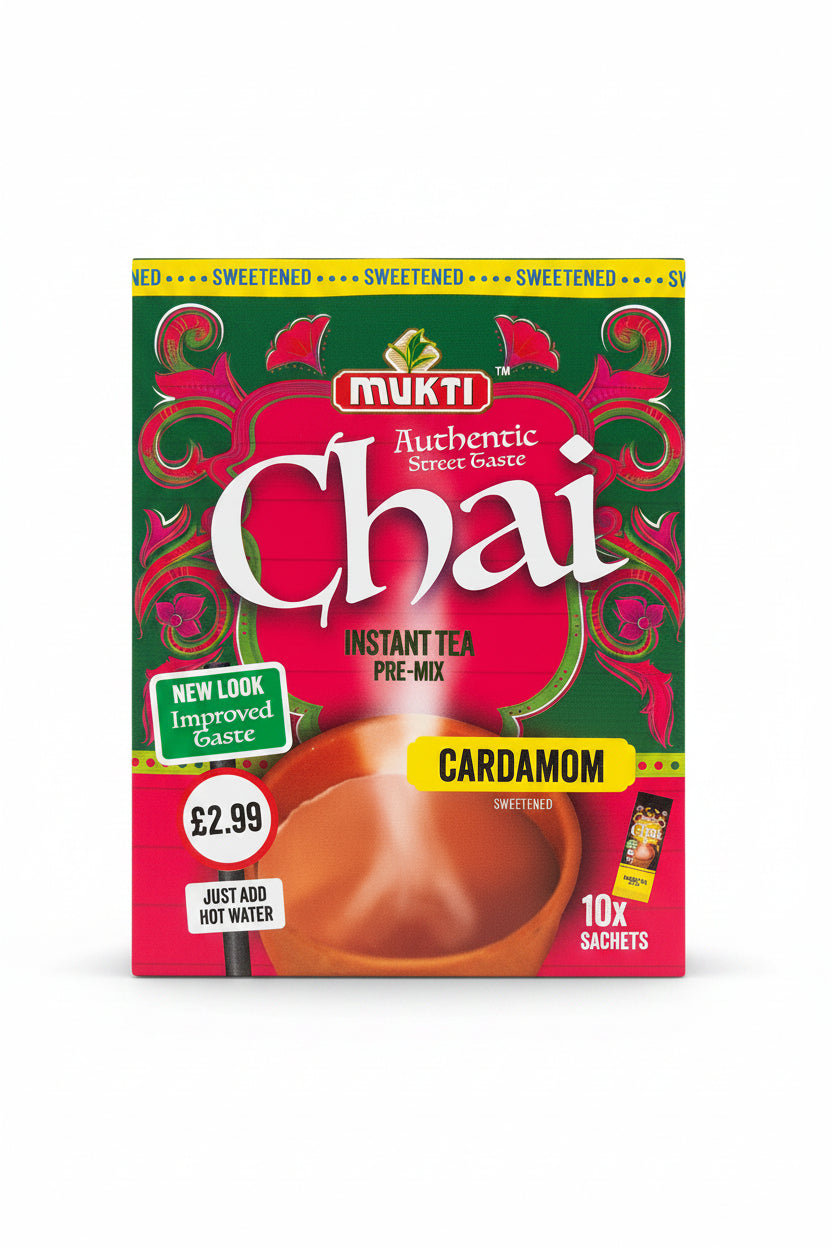 Mukti Instant Tea Cardamom 10 x Sachets 200g