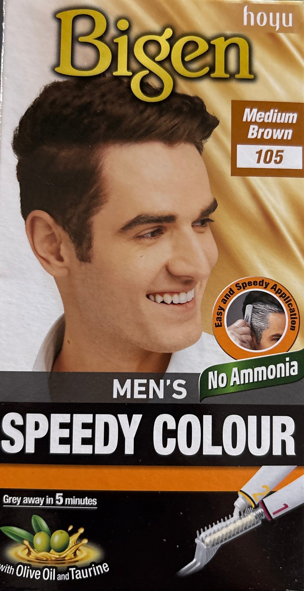 Bigen Mens Hair Colour Medium Brown 105