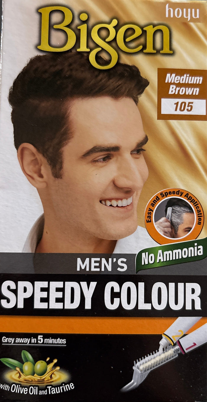 Bigen Mens Hair Colour Medium Brown 105