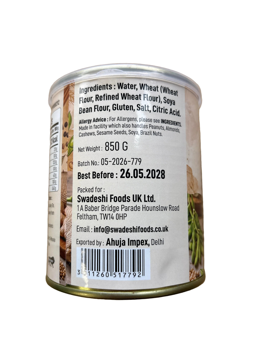 Food Factory Soya Chaap Stickless 850g