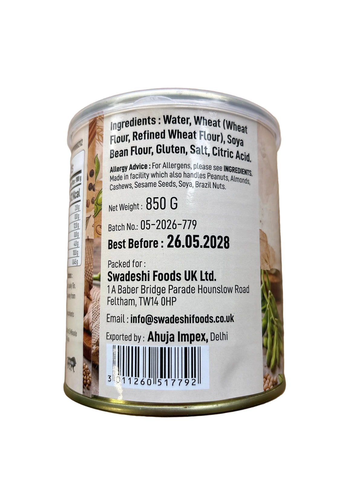 Food Factory Soya Chaap Stickless 850g