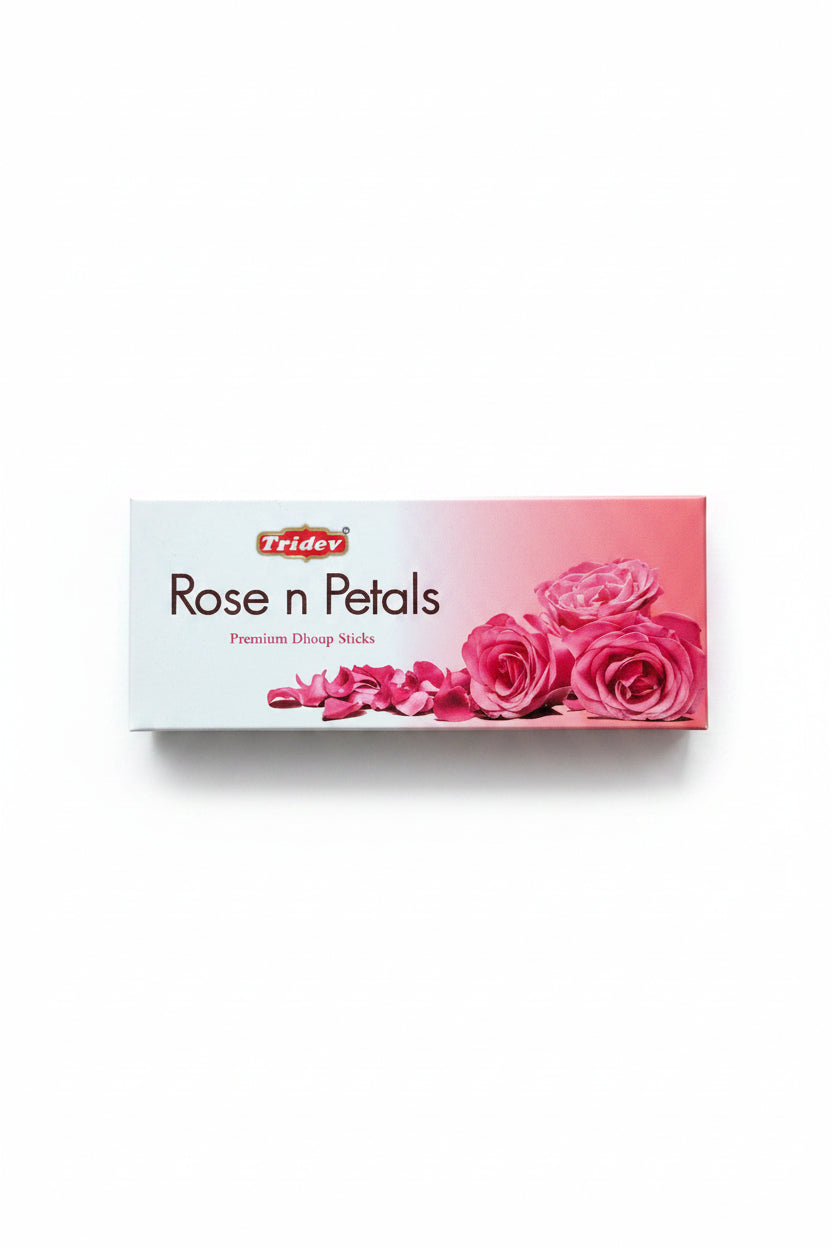 Tridev Premium Dhoop Sticks Rose N Petals 80g