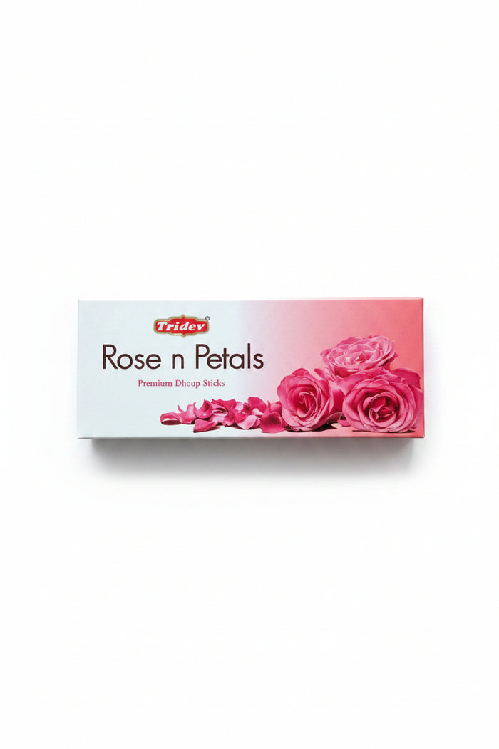 Tridev Premium Dhoop Sticks Rose N Petals 80g