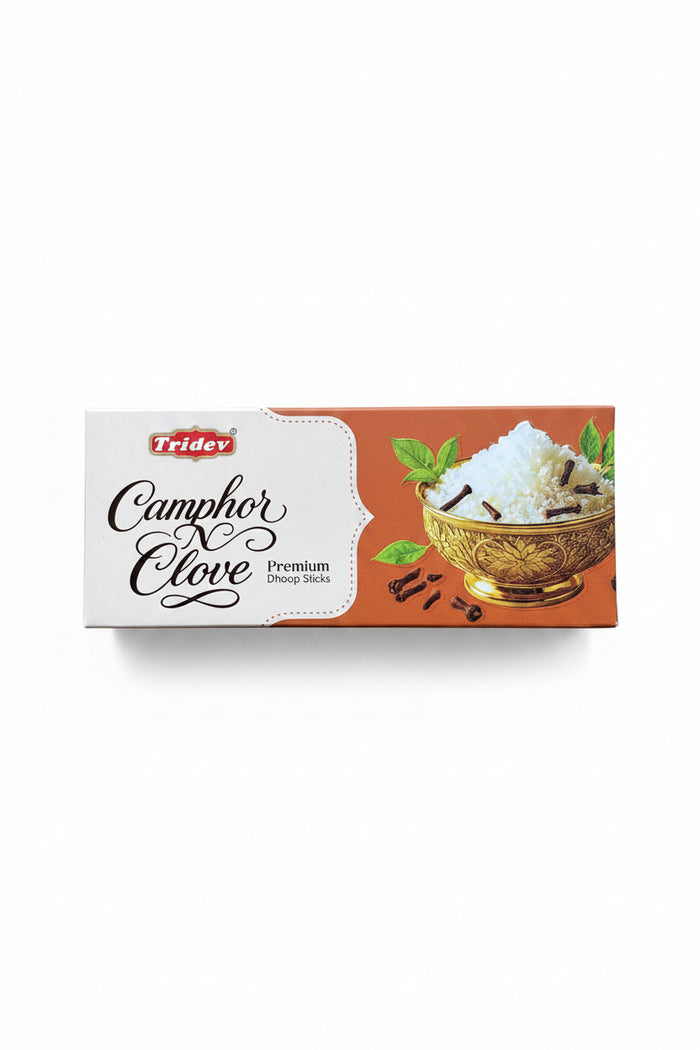 Tridev Premium Dhoop Sticks Camphor Clove 80g