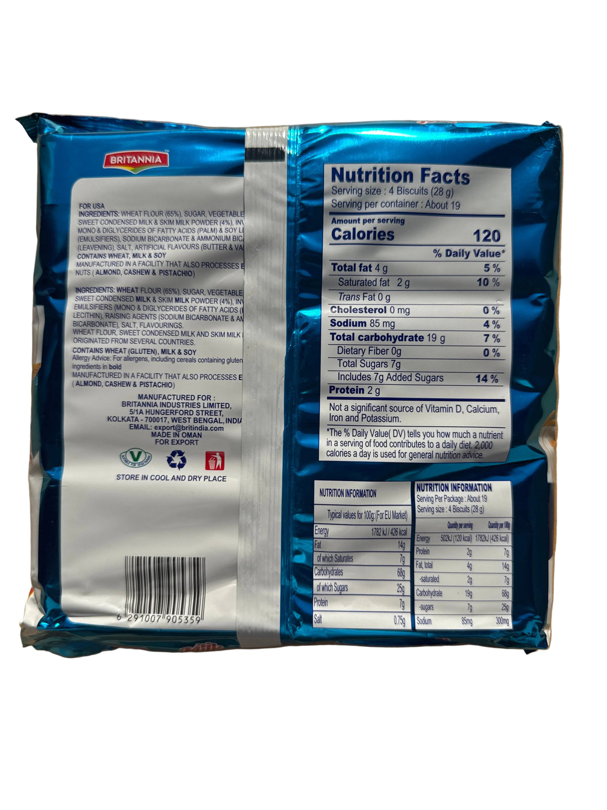Britannia Milk Bikis Biscuits Family Pack 540g