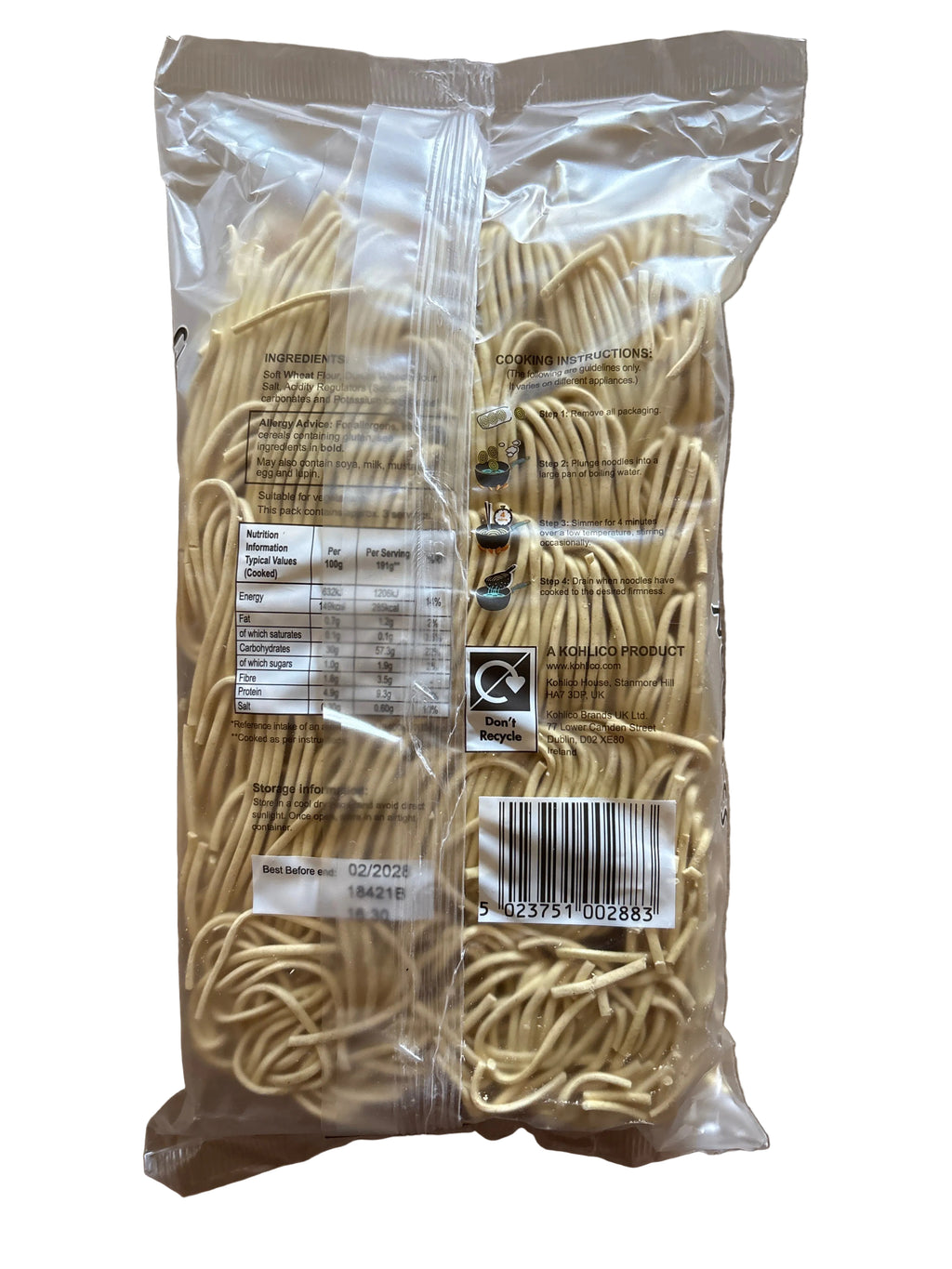 Ko Lee Noodles Vegetarian Chinese Style 250g