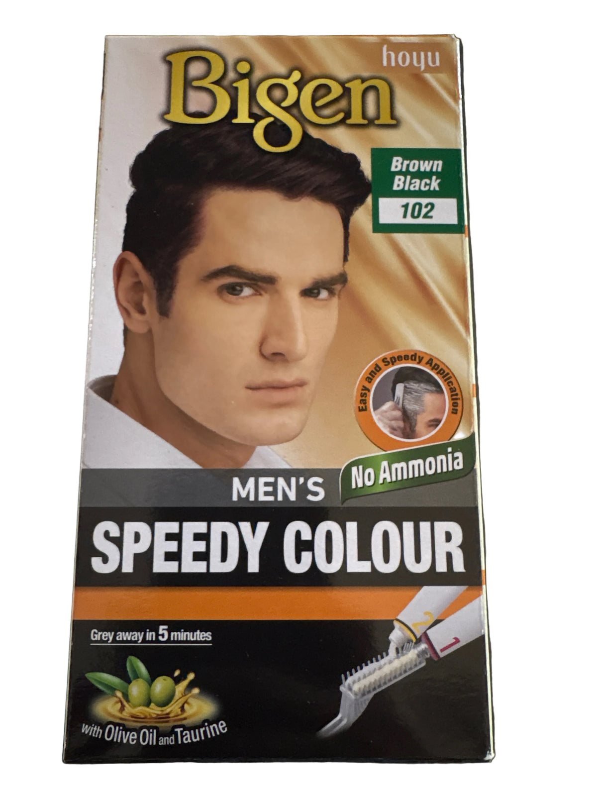 Bigen Mens Hair Colour Brown Black 102