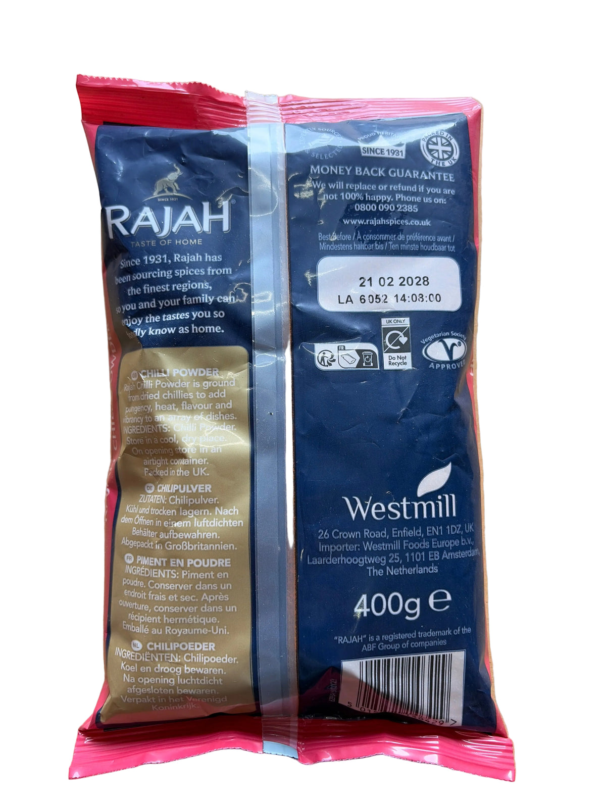 Rajah Chilli Powder 400g