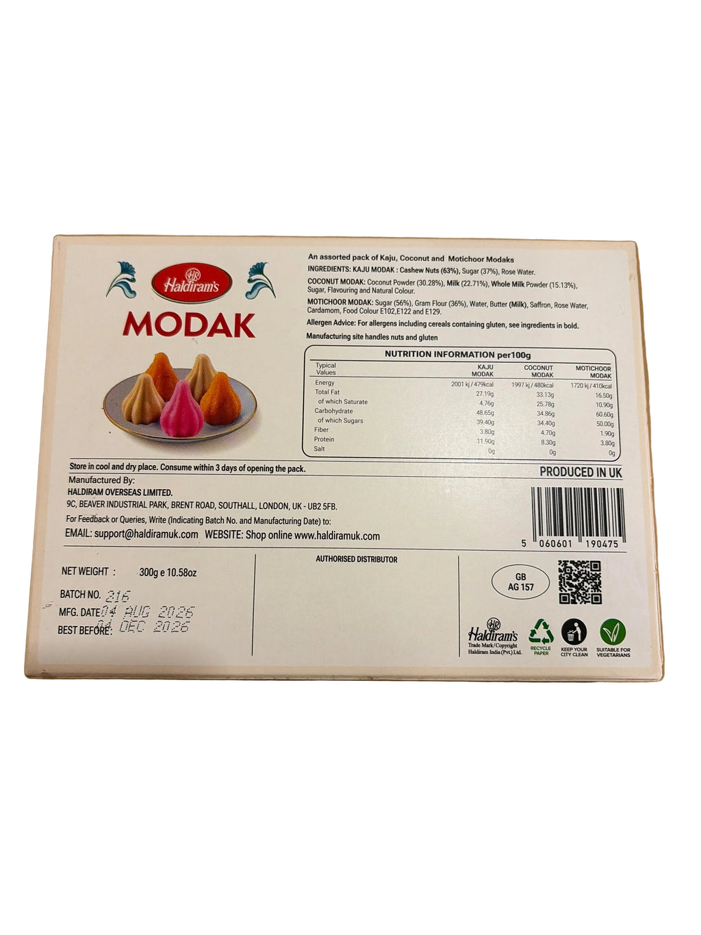 Haldirams Modak 300g