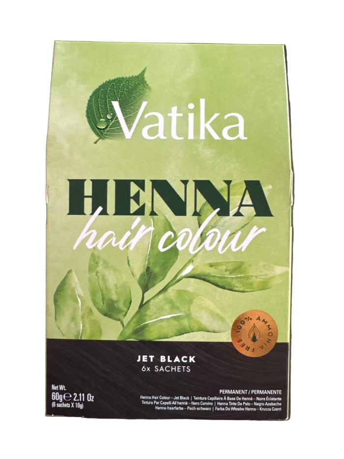 Dabur Vatika Womens Hair Colour Henna Jet Black 60g