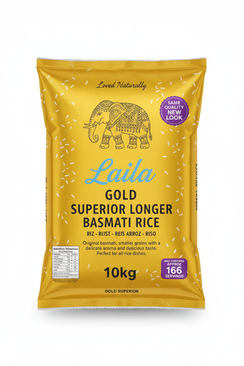 Laila Gold Superior Longer Basmati Rice 10kg