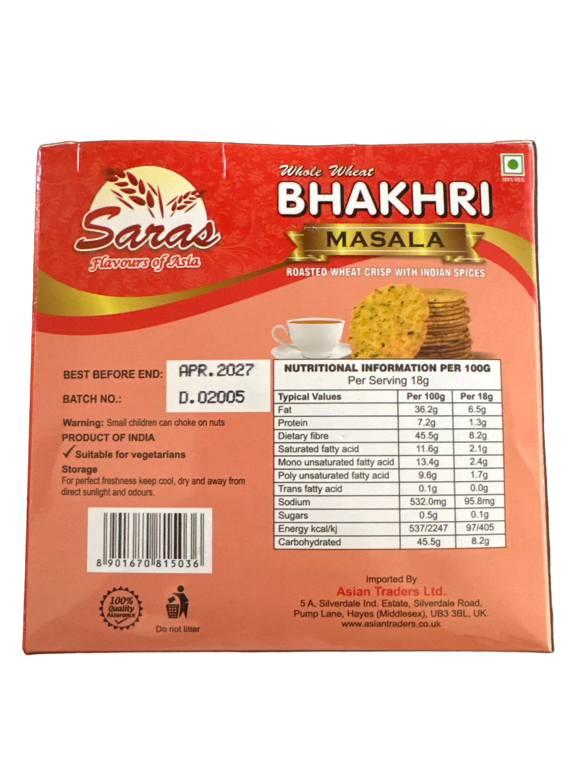 Saras Bhakhri Masala 180g