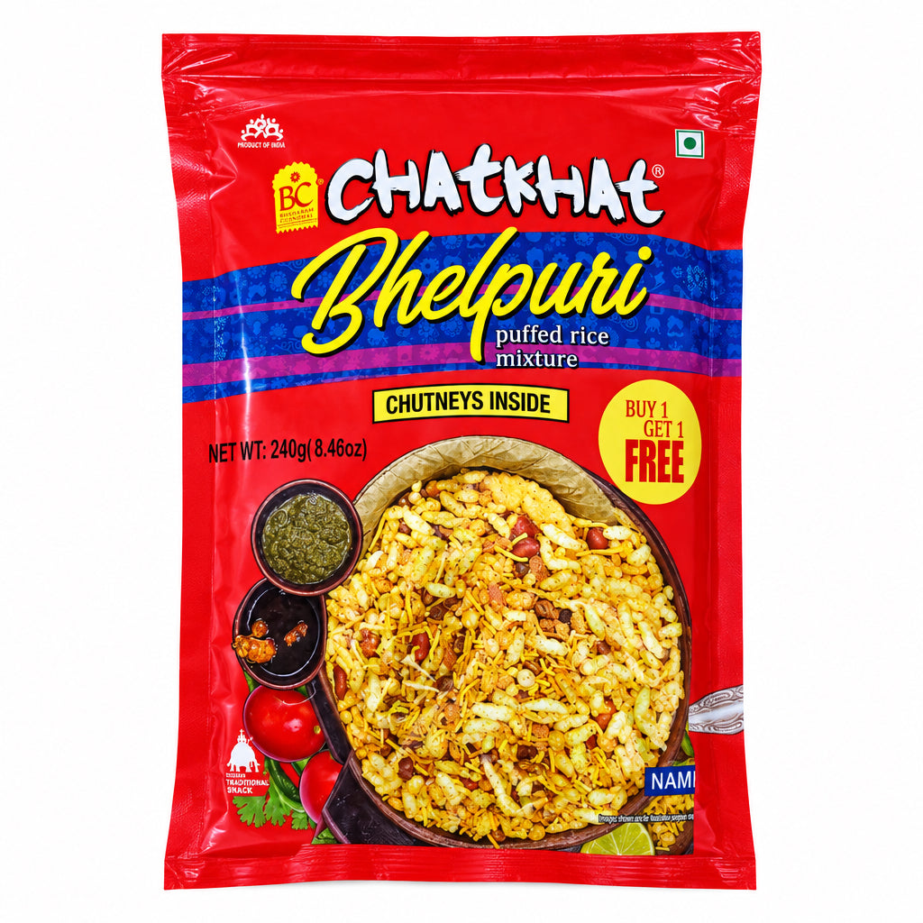 Bhikharam Bhelpuri Chatkhat 240g Buy 1 Get 1 Free Mix & Match EXP 09/12/2026