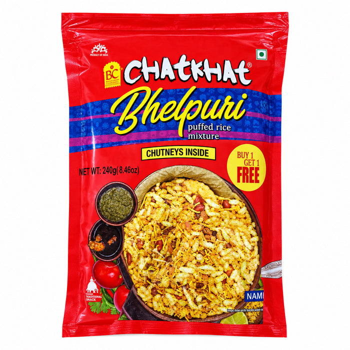 Bhikharam Bhelpuri Chatkhat 240g Buy 1 Get 1 Free Mix & Match EXP 09/12/2026
