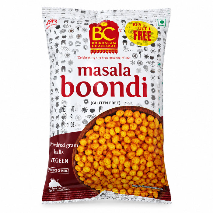 Bhikharam Masala Boondi 180g Buy 1 Get 1 Free Mix & Match EXP 10/12/2026