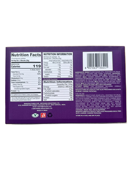 Britannia Bourbon Creme Biscuit With Chocolate 400g