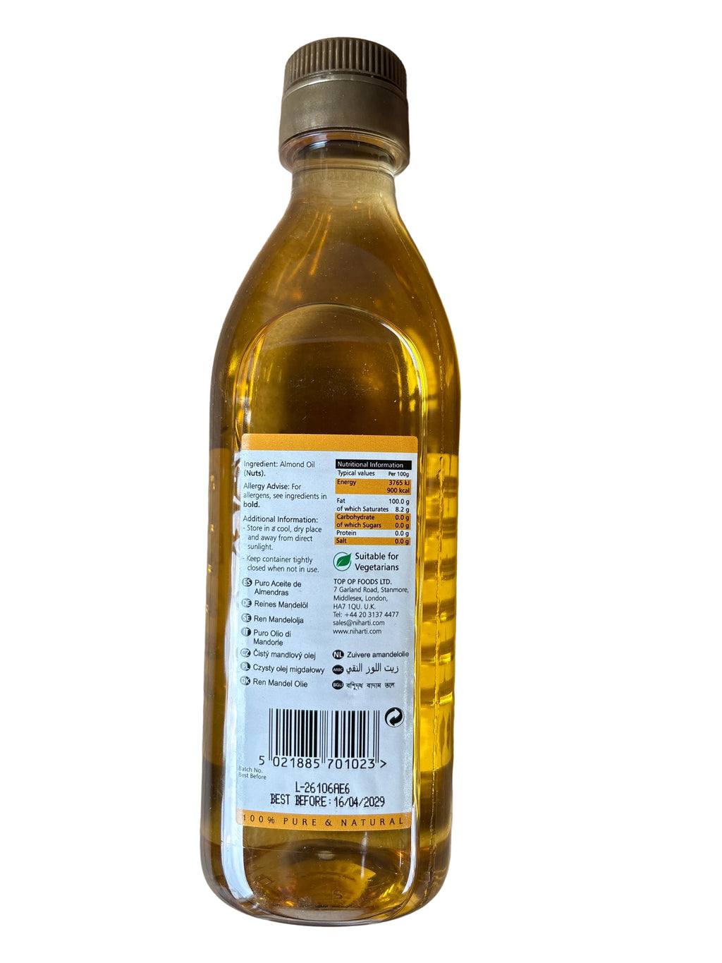 Niharti Almond Oil Pure 500ml