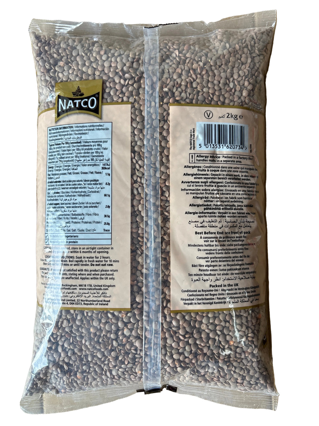 Natco Brown Lentils 2kg