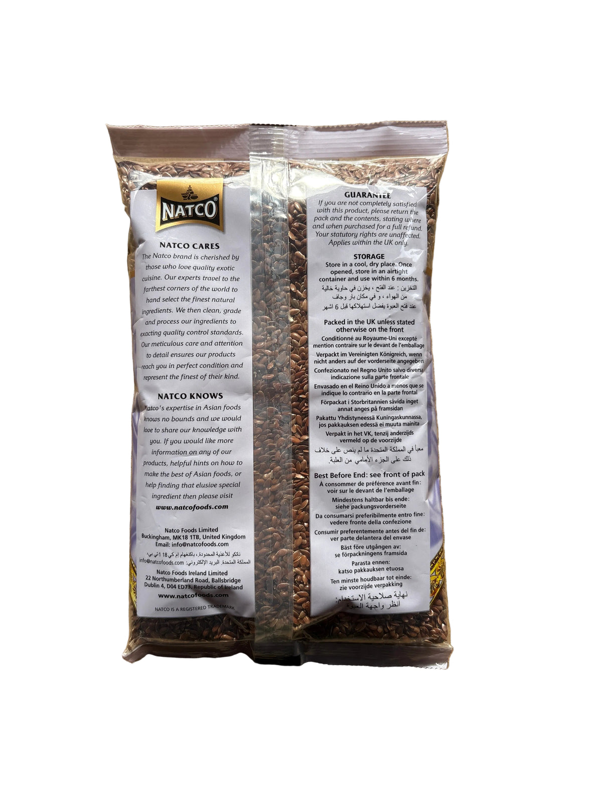 Natco Brown Linseed Alsi 400g
