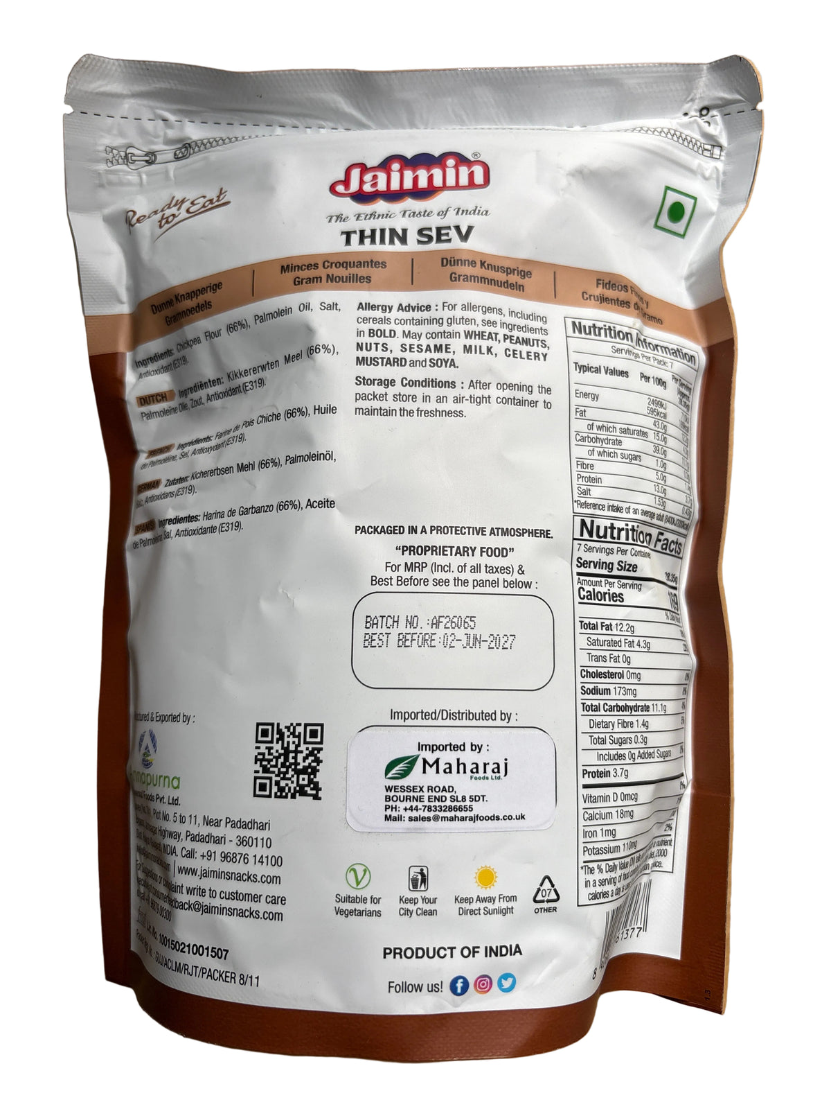 Jaimin Thin Sev 200g