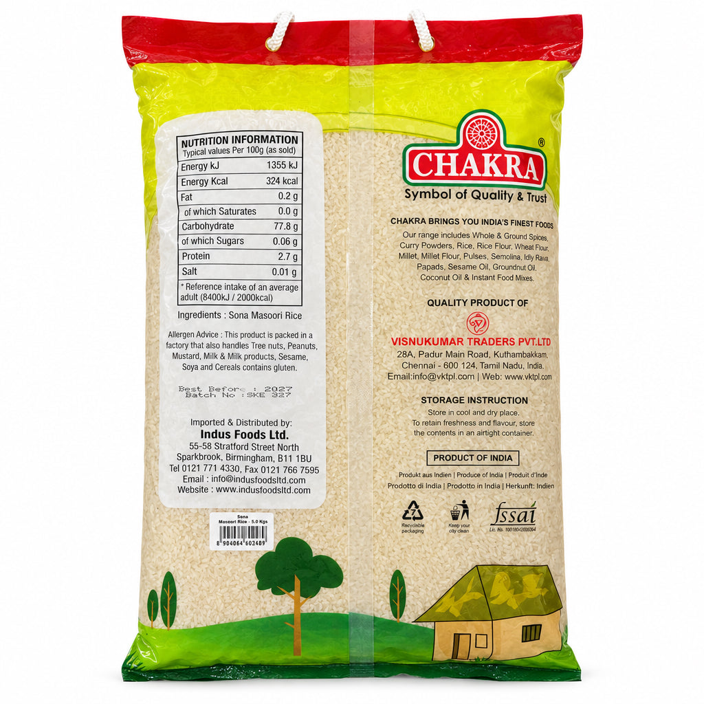 Chakra Sona Masoori Rice 5kg