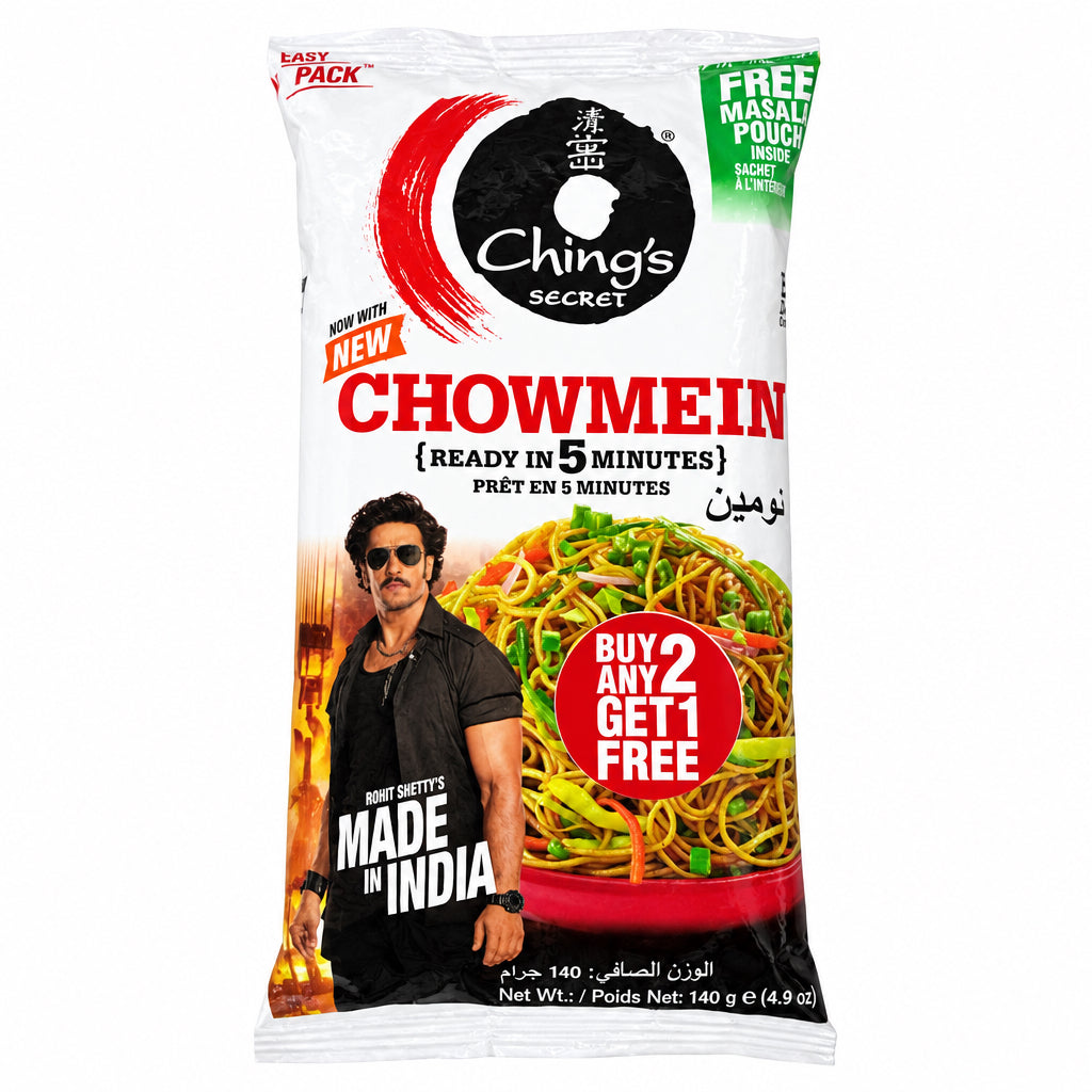 Chings Chowmein Noodles 140g Buy 2 Get 1 Free