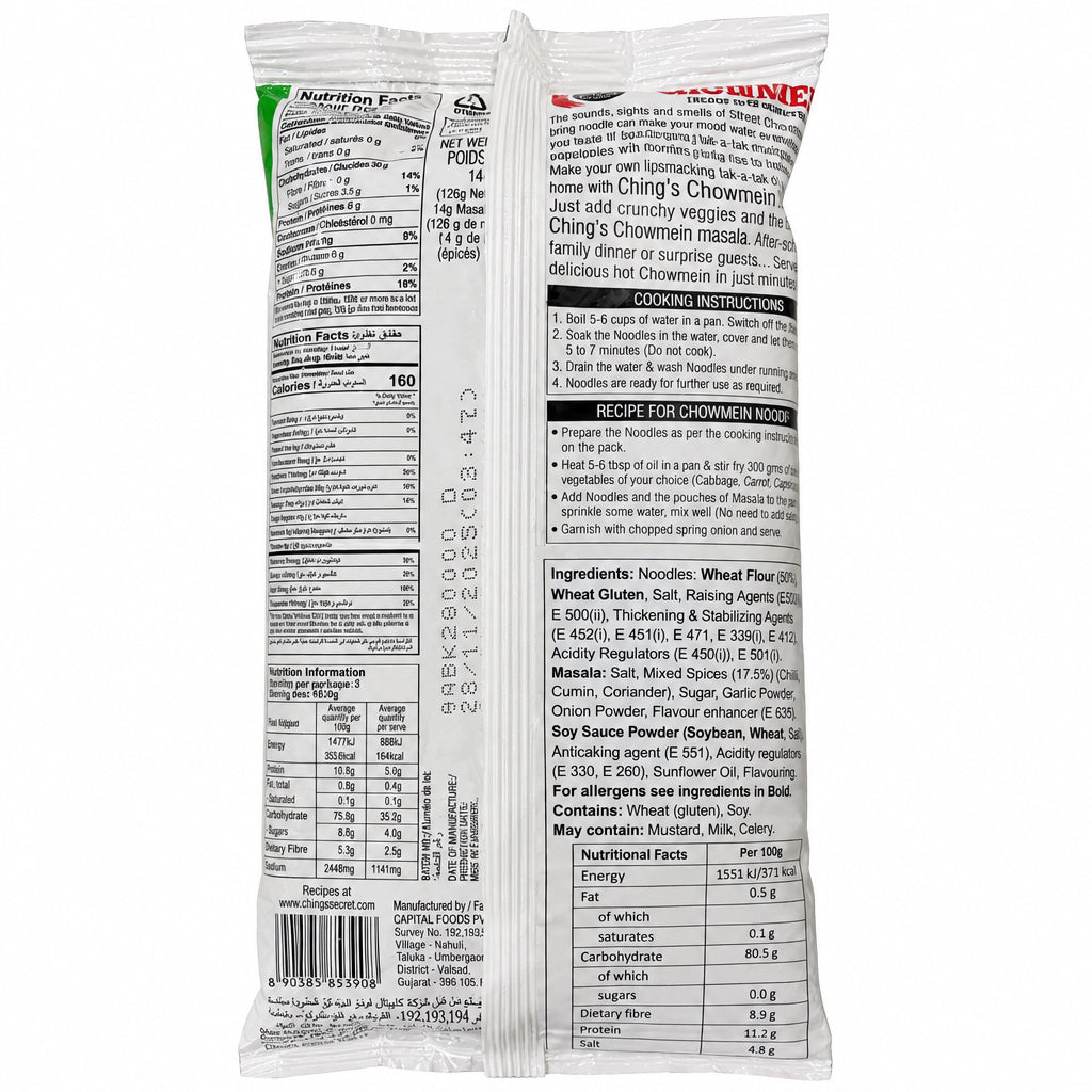 Chings Chowmein Noodles 140g Buy 2 Get 1 Free