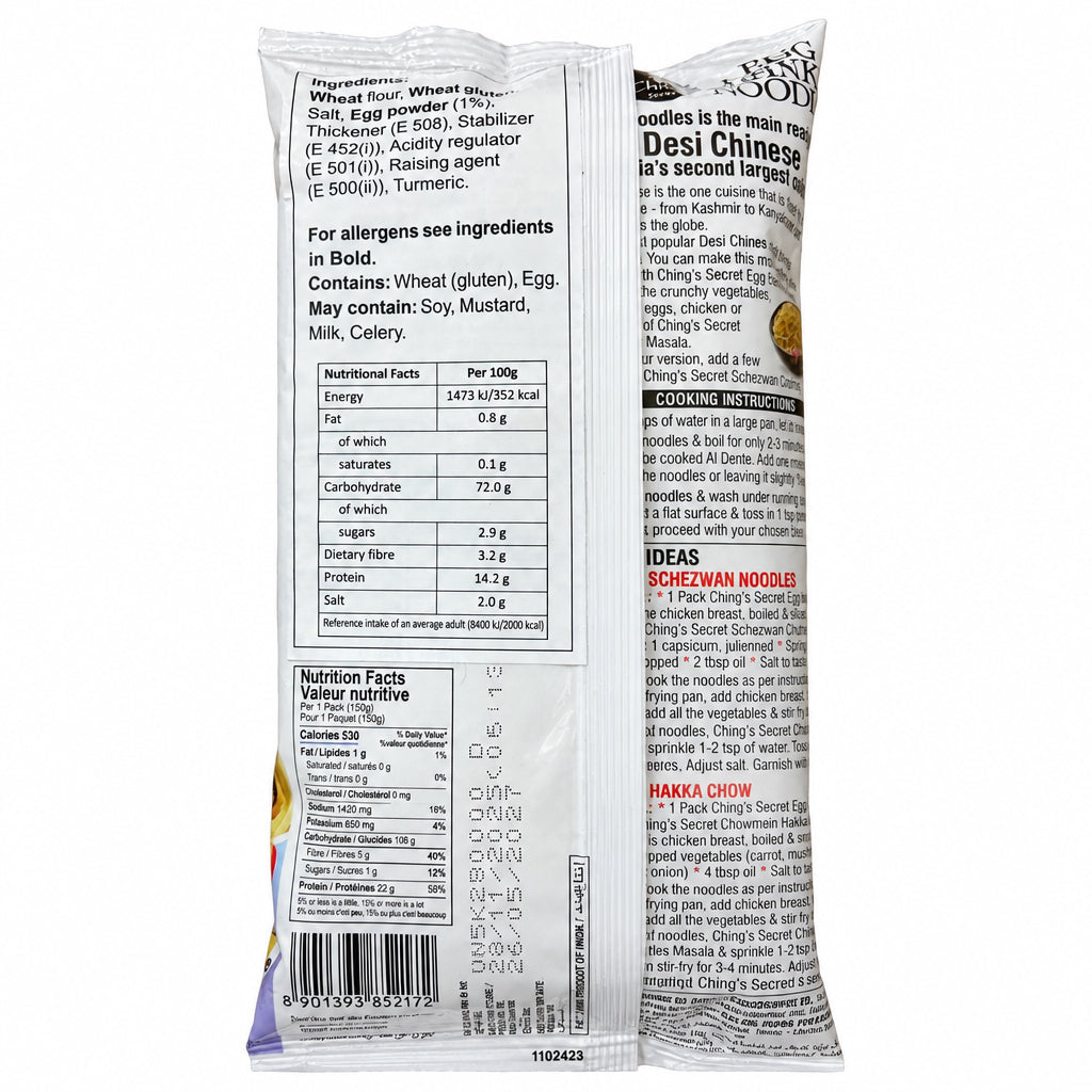 Chings Egg hakka Noodles 150g Buy 2 Get 1 Free