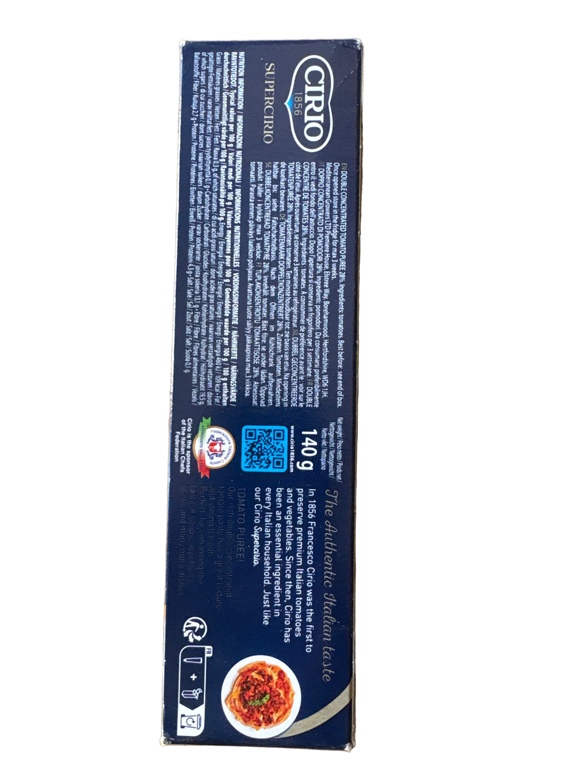 Cirio Tomato Puree 140g