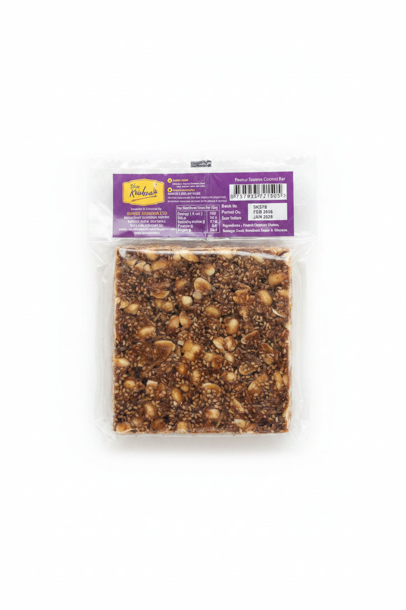 Shree Krishna Peanut Sesame Coconut Jaggery Bar 100g