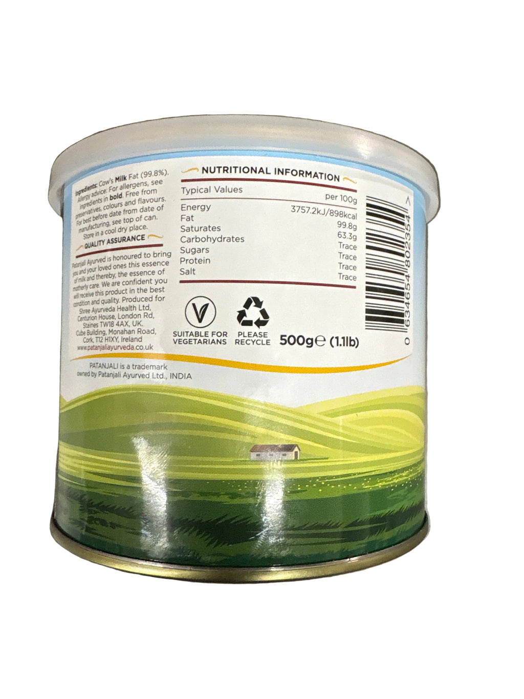 Patanjali Cow Ghee Clarified Butter 500g