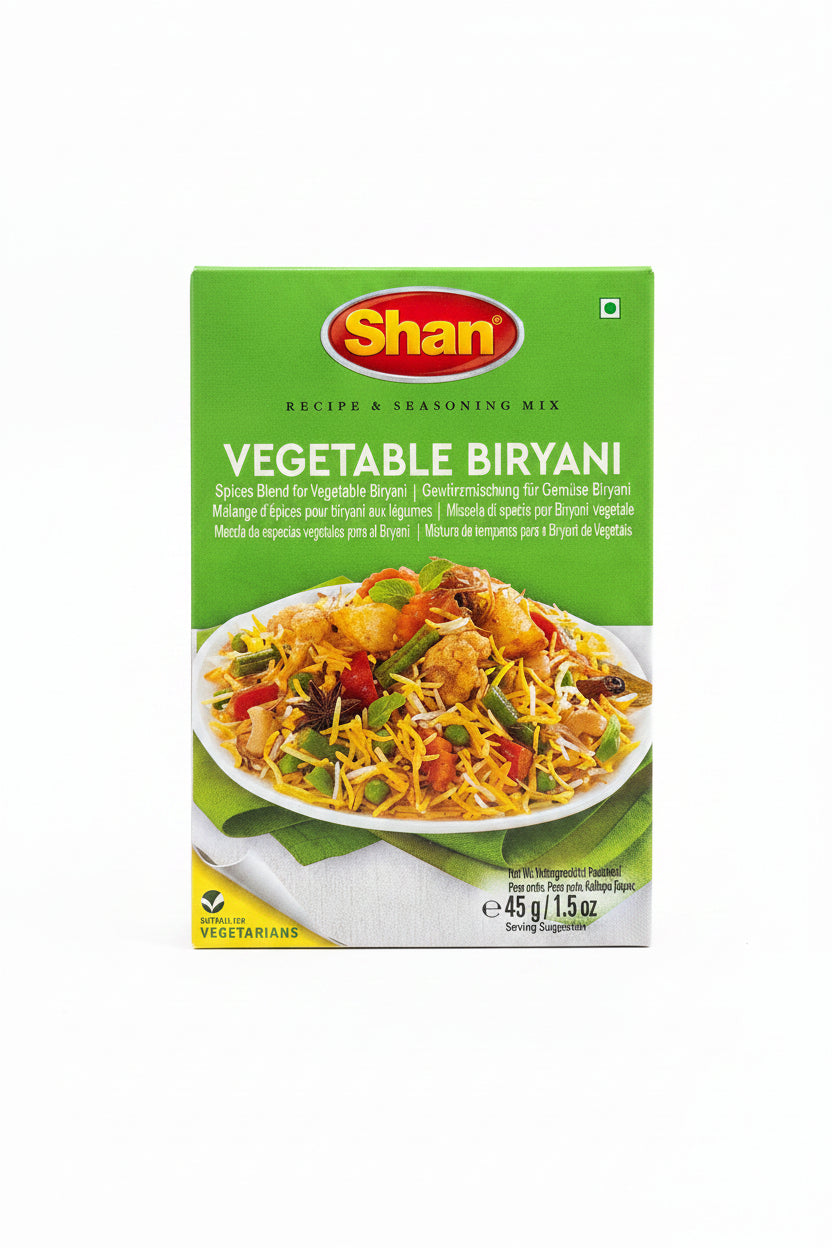 Shan Spice Vegetable Biryani 45g  Mix & Match 2 For £2.50