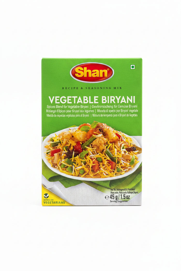 Shan Spice Vegetable Biryani 45g  Mix & Match 2 For £2.50