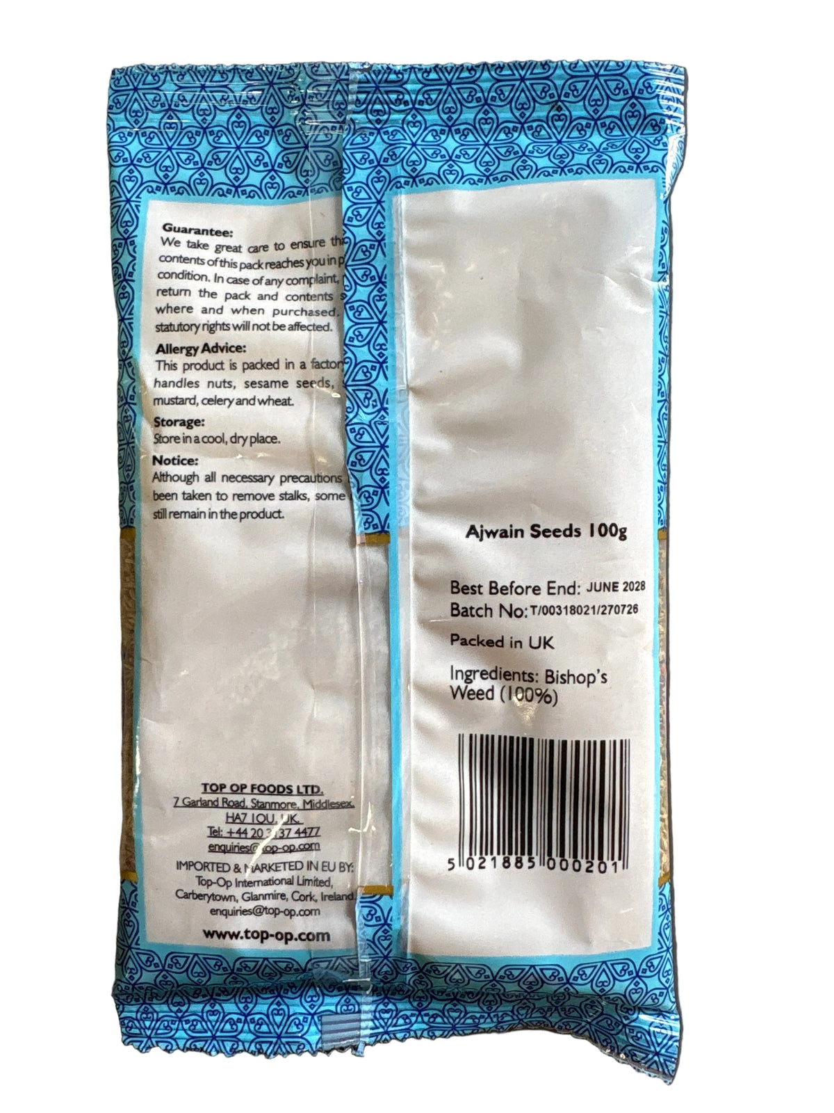 Top Op Carom Seeds Ajwain 100g