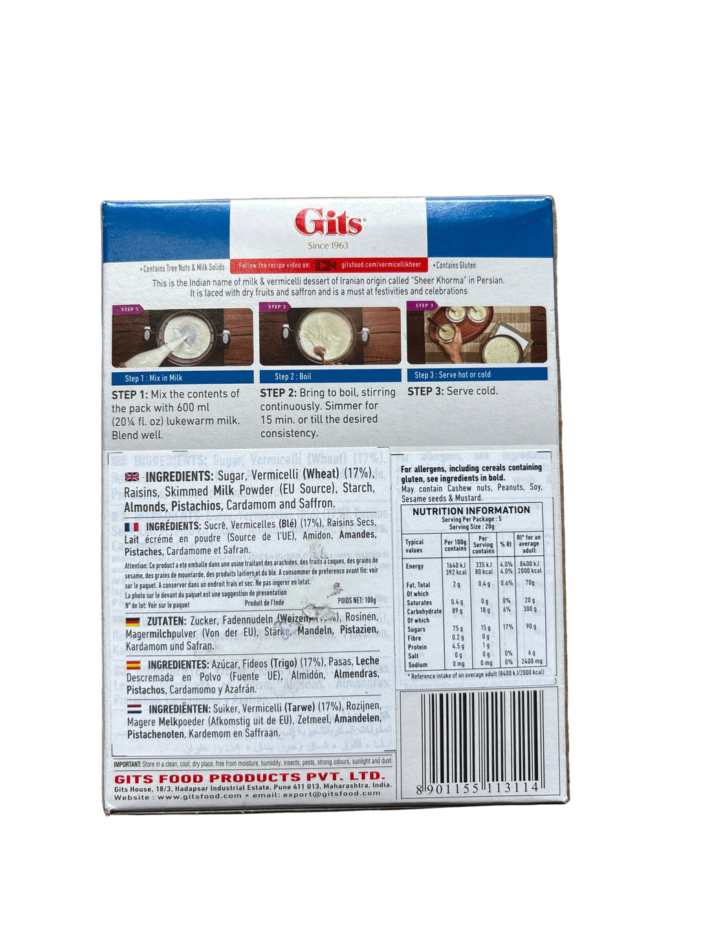 Gits Vermicelli Kheer 100g